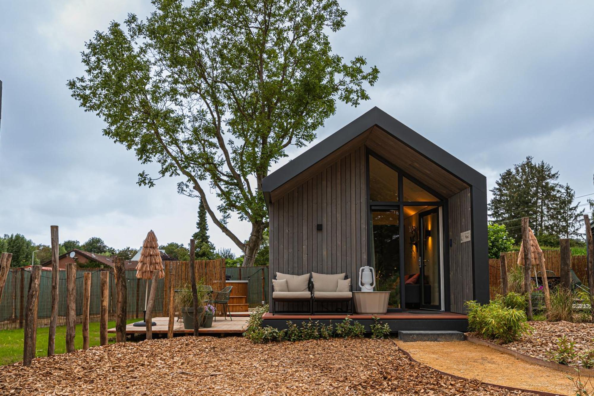 Tinyhouse 4 Pers Met Hottub Villa เมียร์เซน ภายนอก รูปภาพ